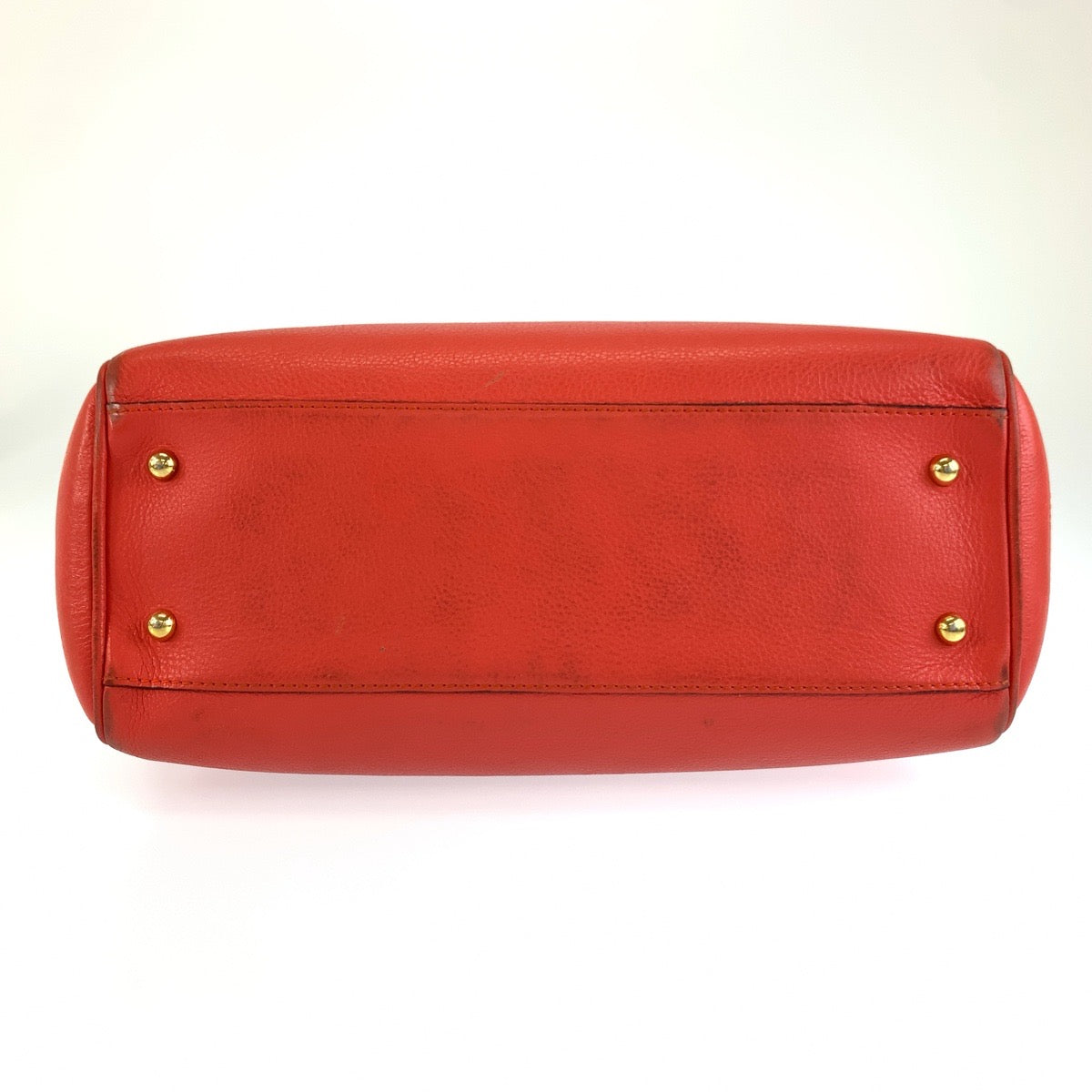 26264
LOEWE ロエベ ヘリテージ オレンジ レザー トートバッグ ハンドバッグ レディース AB35