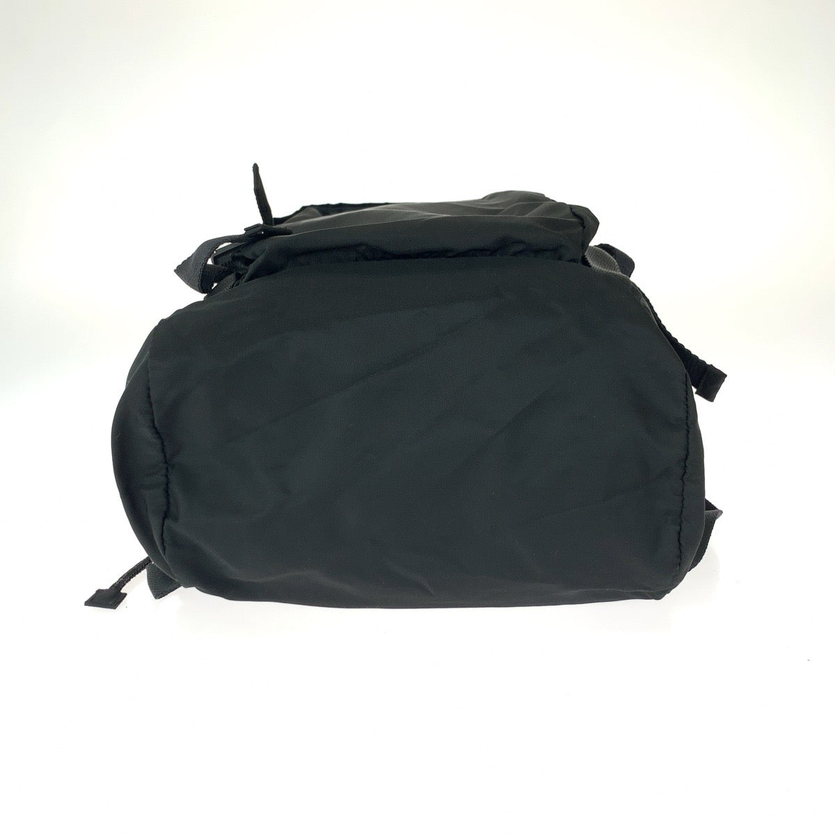 26338
PRADA プラダ テスート 三角ロゴプレート ブラック 黒 シルバー金具 ナイロン リュックサック バックパック レディース ABP40