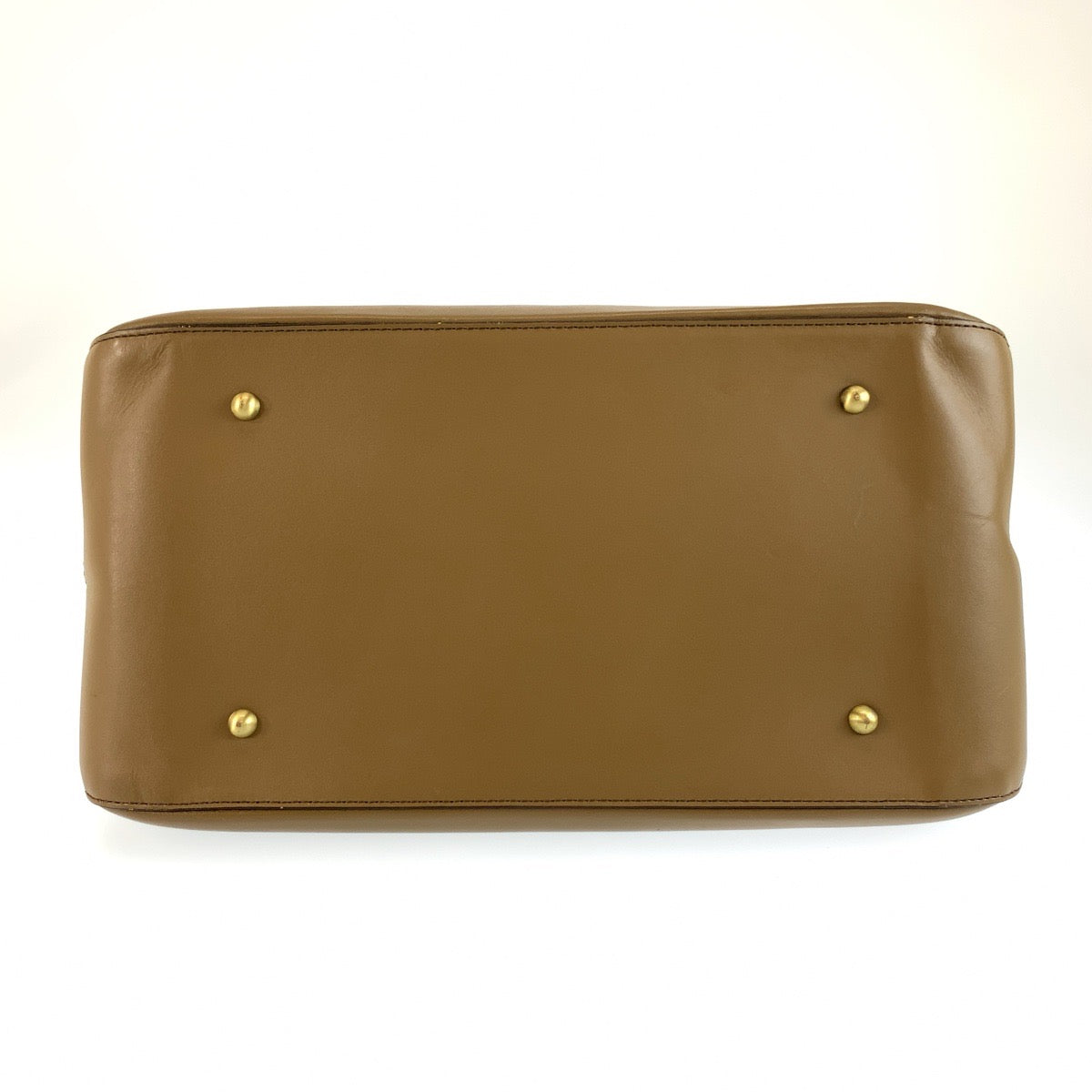 26340
BURBERRY バーバリー 中チェック柄 ブラウン ゴールド金具 レザー ハンドバッグ レディース ABP28