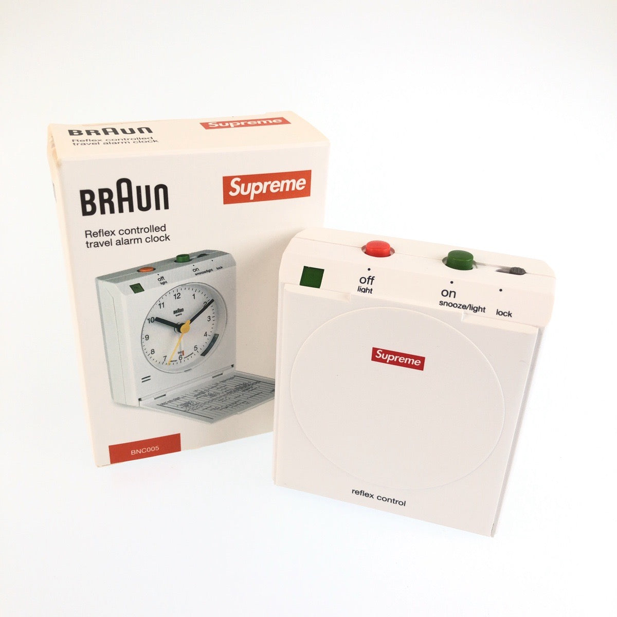26356
Supreme シュプリーム BRAUN×Supreme トラベルアラームクロック ホワイト プラスチック 目覚まし時計 置き時計 メンズ SA