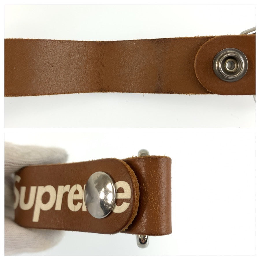 26424
Supreme シュプリーム Leather Key Loop ブラウン シルバー金具 レザー キーループ キーホルダー メンズ ABP