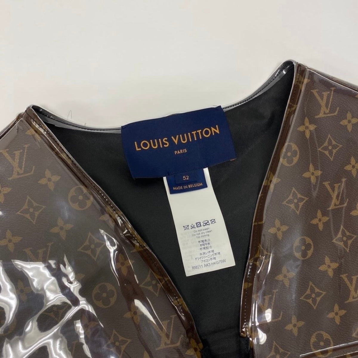 LOUIS VUITTON ルイヴィトン ヴァージルアブロー モノグラムベスト ブラウン PVC / ポリエステル HKG75W ベスト メンズ ABP