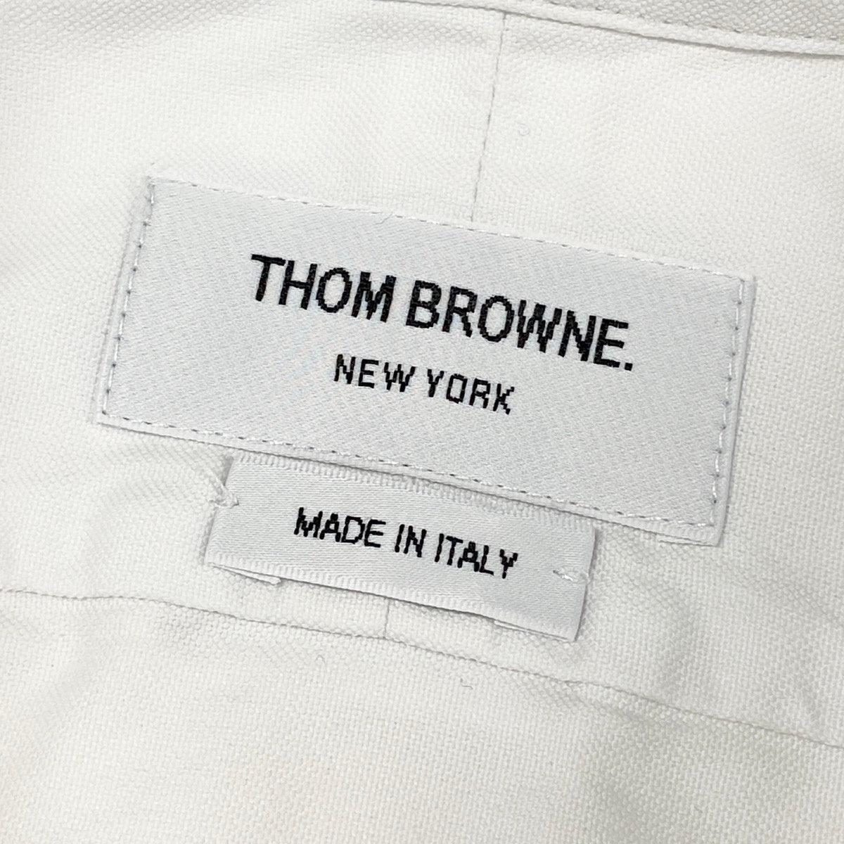 THOM BROWNE トムブラウン ノースリーブ チュニックシャツ ホワイト コットン その他トップス レディース AB