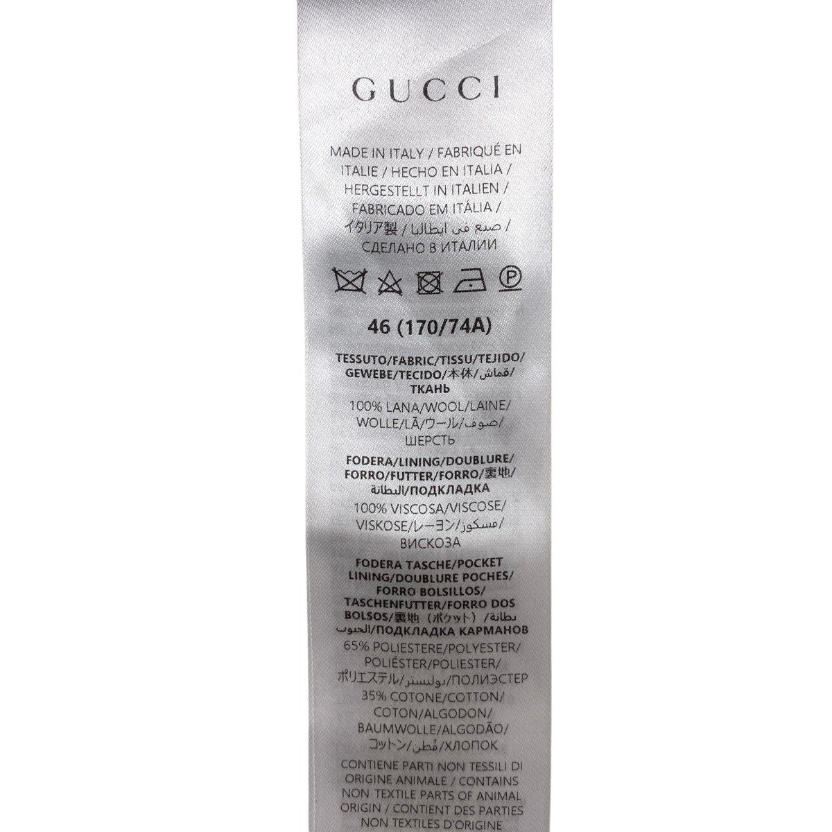 GUCCI グッチ 24-25AW スラックスパンツ ブラック ウール / レーヨン その他ボトムス レディース ABP