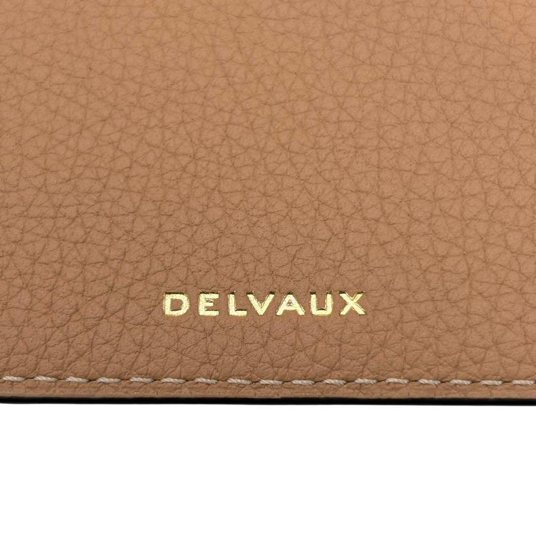 DELVAUX デルヴォー レザー パンチング ブラウン ホワイト レザー その他小物 レディース S