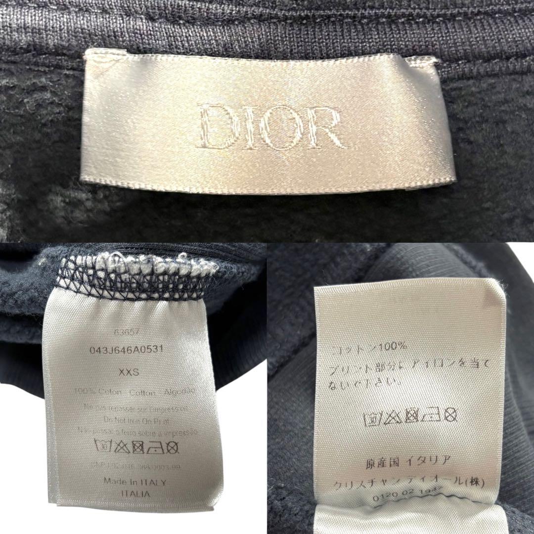 Dior ディオール アトリエ パーカー ブラック コットン パーカー メンズ B