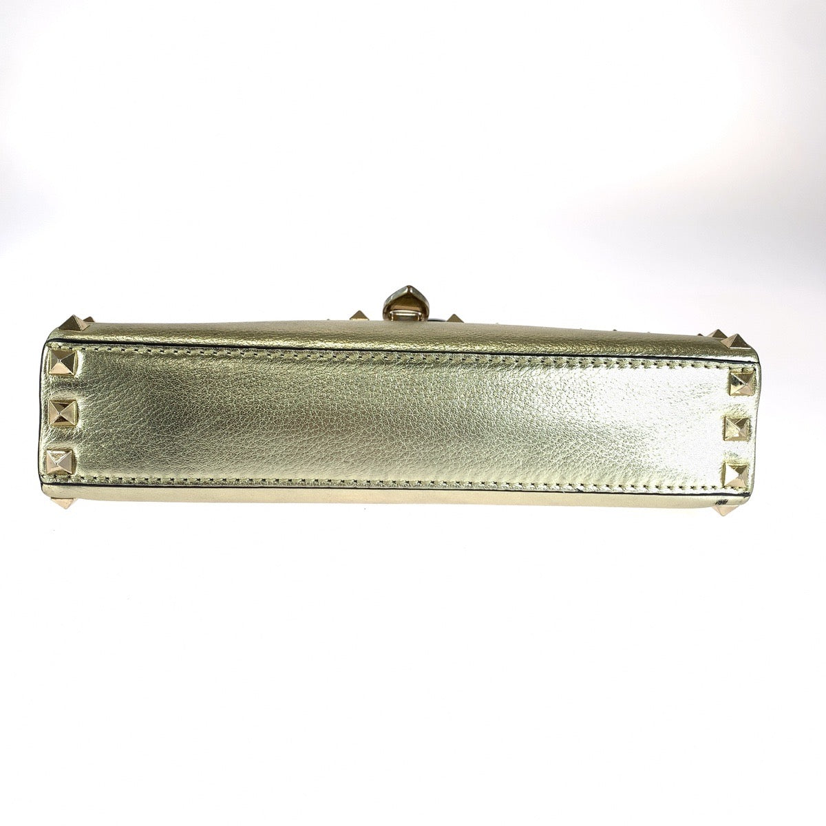 Valentino Garavani ヴァレンティノ ガラヴァーニ ロックスタッズ ゴールド ゴールド金具 レザー ショルダーバッグ クラッチバッグ 2WAY レディース AB42