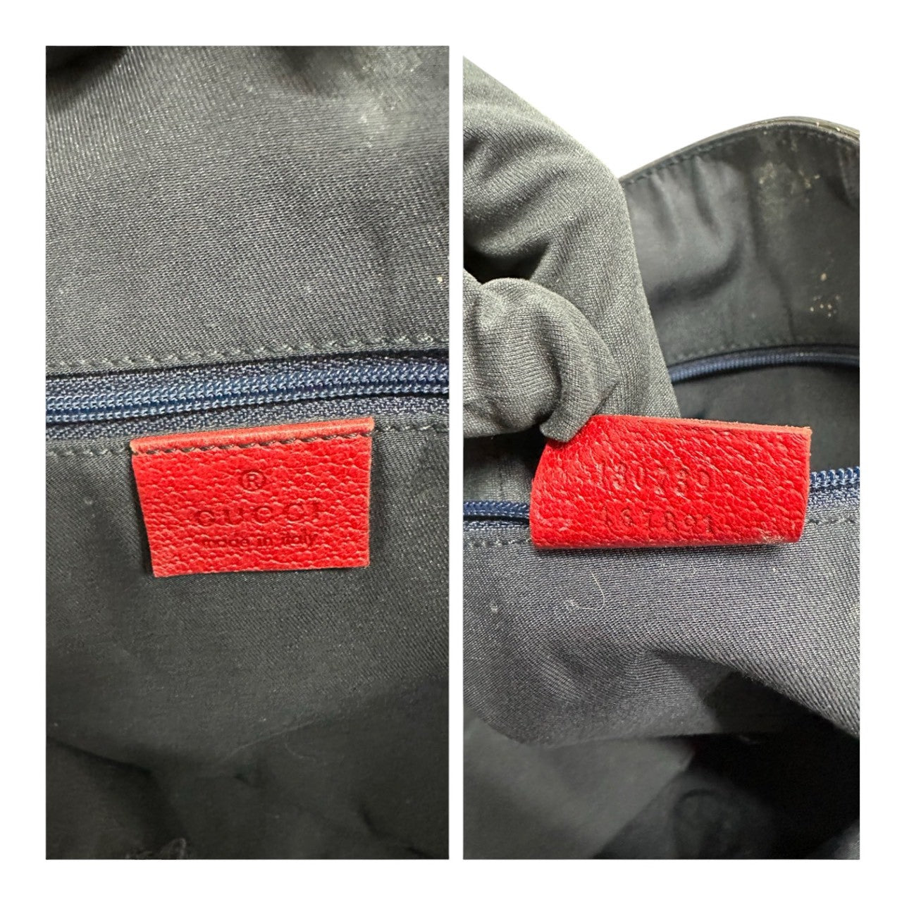 GUCCI グッチ アビー ベージュ レッド ゴールド金具 GGキャンバス / レザー 130739 ハンドバッグ トートバッグ レディース B