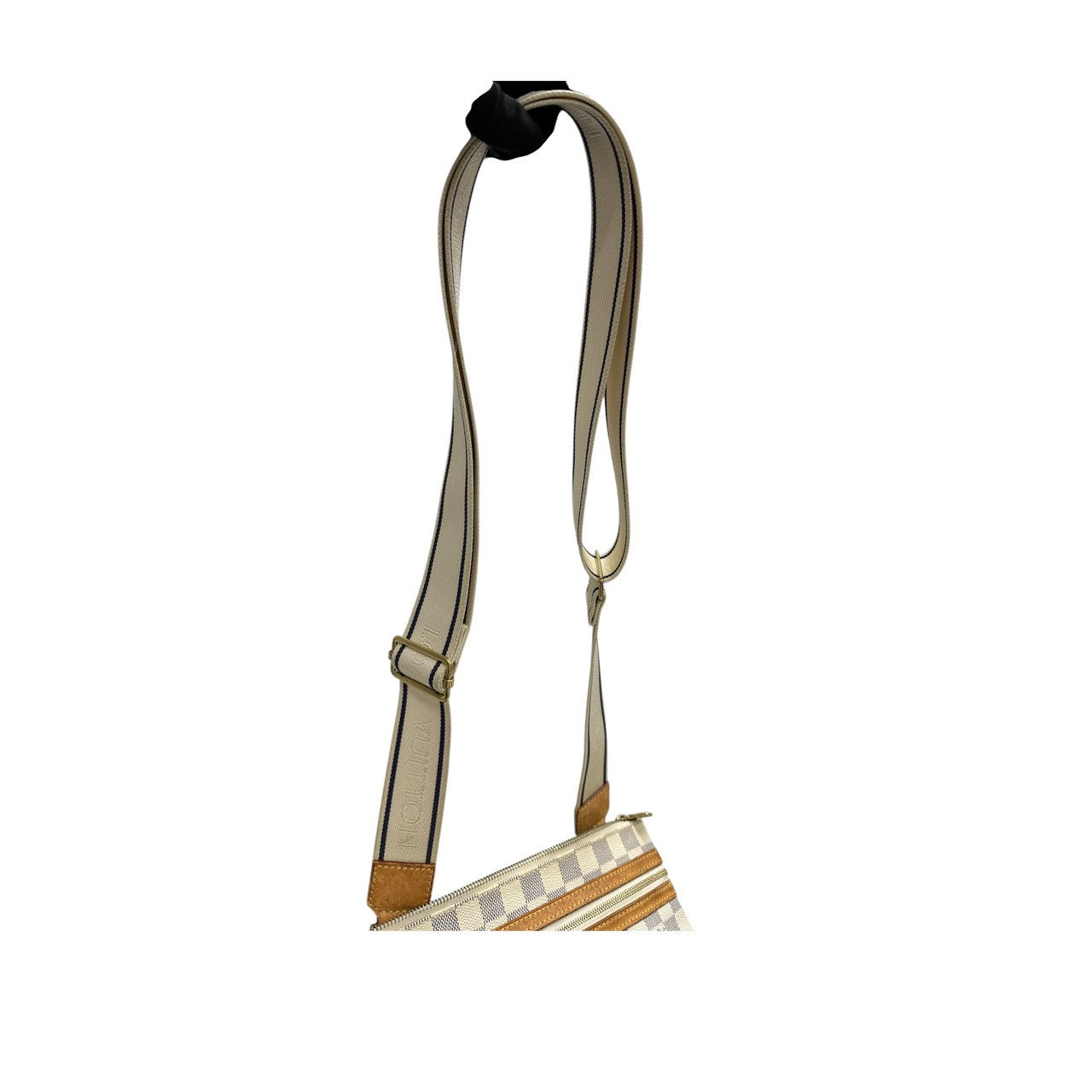 LOUIS VUITTON ルイヴィトン ダミエアズール ホワイト PVC N51112 ショルダーバッグ レディース A