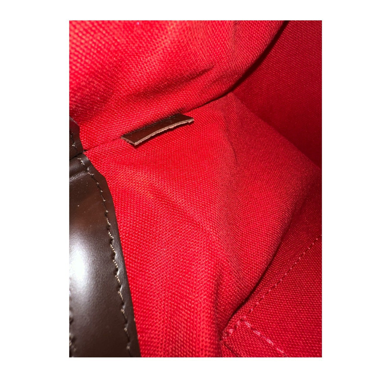 LOUIS VUITTON ルイヴィトン ダミエ ヴェローナPM ブラウン ゴールド金具 レザー N41117 ハンドバッグ レディース AB