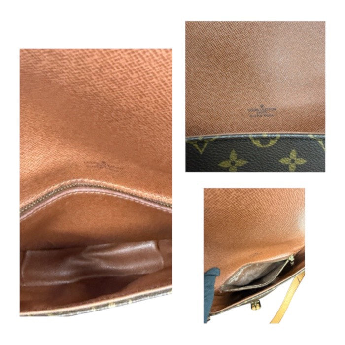 LOUIS VUITTON ルイヴィトン モノグラム ブラウン ゴールド金具 PVC / レザー M51233 ショルダーバッグ レディース ABP