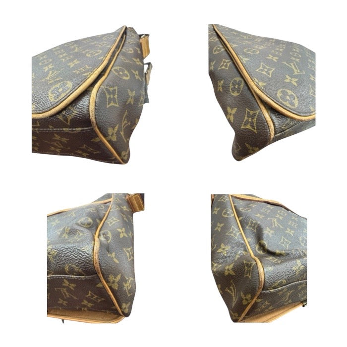 LOUIS VUITTON ルイヴィトン モノグラム ブラウン ゴールド金具 PVC M45257 メッセンジャーバッグ ショルダーバッグ レディース A