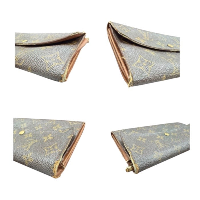 LOUIS VUITTON ルイヴィトン モノグラム ブラウン PVC M61724 長財布 レディース AB