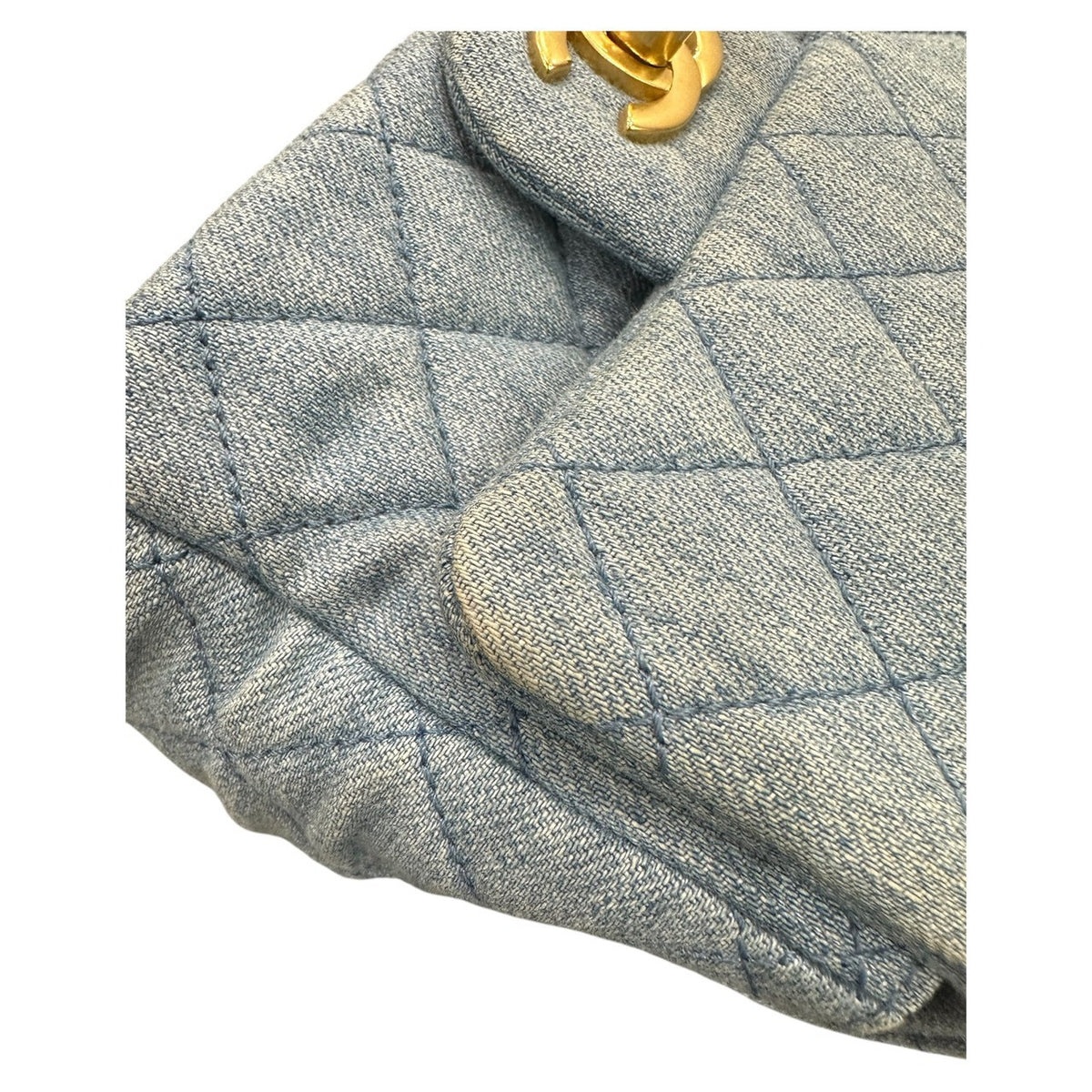 CHANEL シャネル デニム ブルー デニム ショルダーバッグ レディース AB