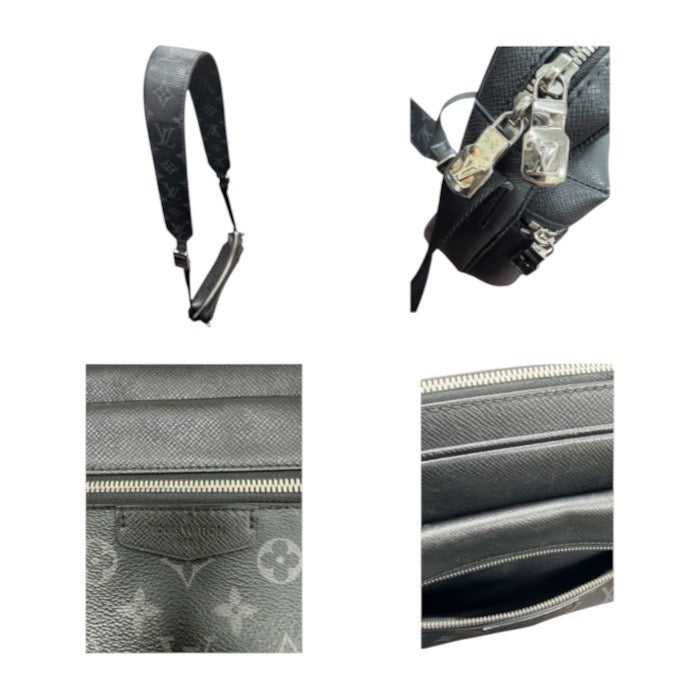 LOUIS VUITTON ルイヴィトン モノグラム ブラック シルバー金具 PVC M30233 ショルダーバッグ レディース ABP