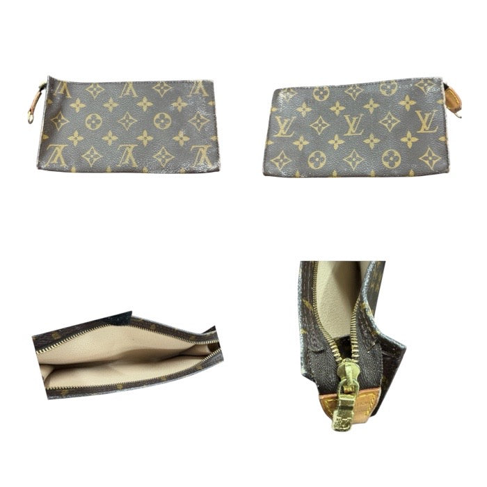 LOUIS VUITTON ルイヴィトン モノグラム ブラウン ゴールド金具 PVC M42236 トートバッグ レディース AB