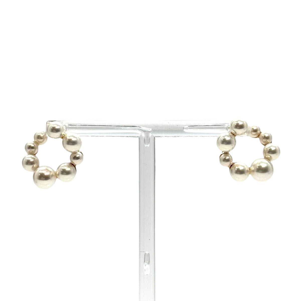 Jouete ジュエッテ パール サークルピアス イエローゴールド シルバー925 / フェイクパール 075132 ピアス アクセサリー ジュエリー レディース A