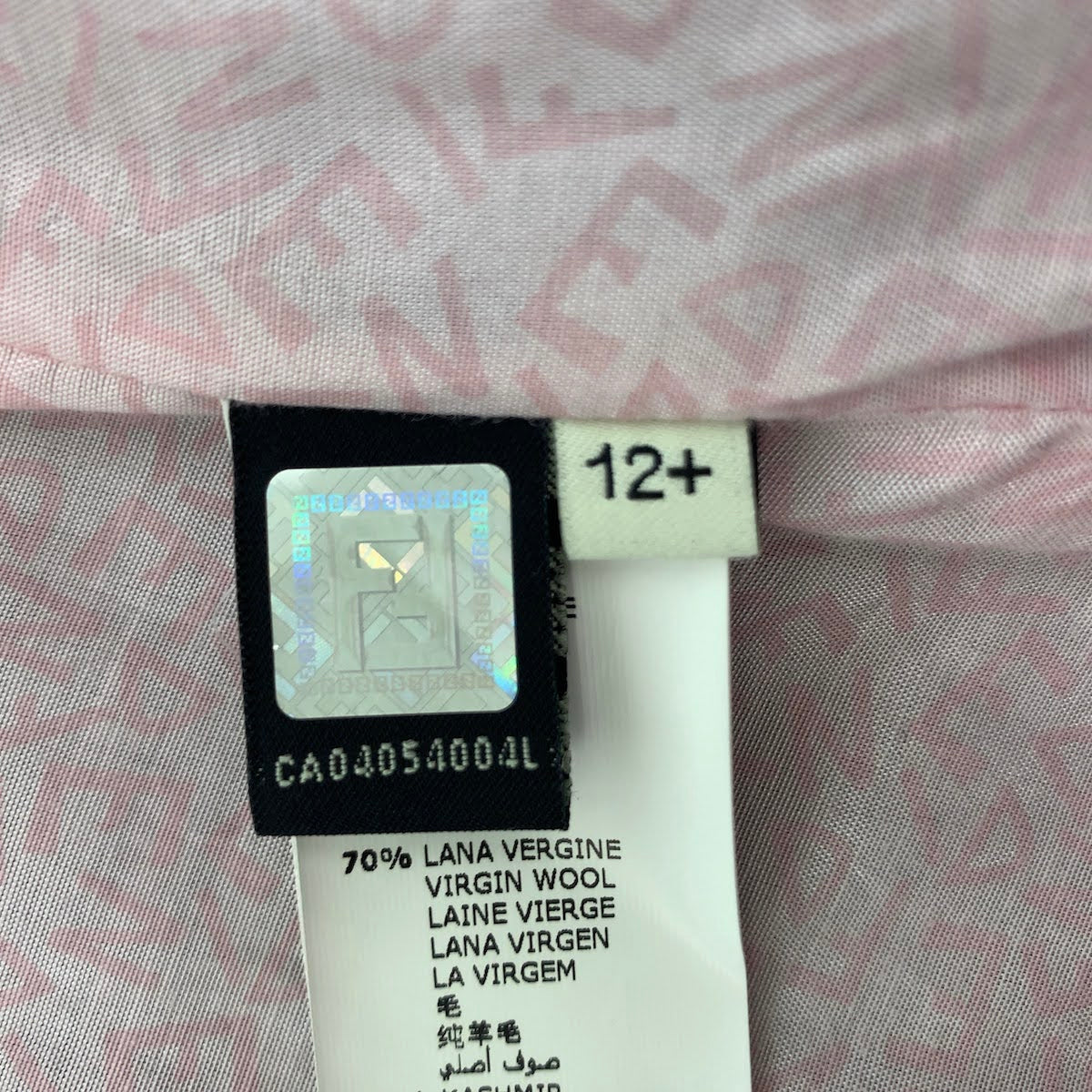 17970
FENDI フェンディ サイズ表記12 XS ブラック ウール / レーヨン ピーコート フリルコート セミロングコート ハーフコート キッズ AB38