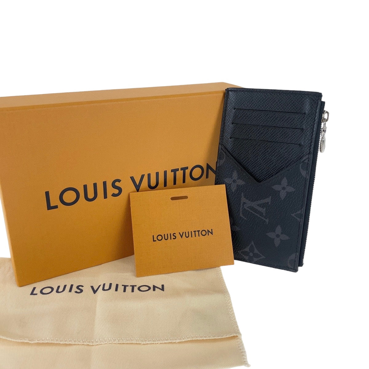 B-055
LOUIS VUITTON ルイヴィトン タイガラマ コインカード ホルダー ブラック 黒 シルバー金具 PVC M30271 コインケース コンパクトウォレット メンズ