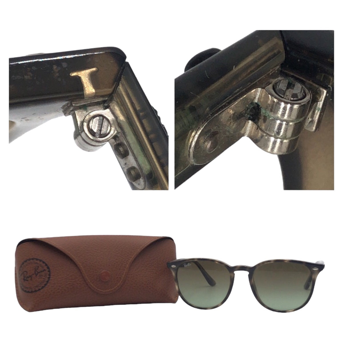 Ray-Ban Asian Fit Unisex Havana Green Gradient Brown Plastic RB4259-F 731/E8 53◻︎20 150 3N Sunglasses Wellington Men's