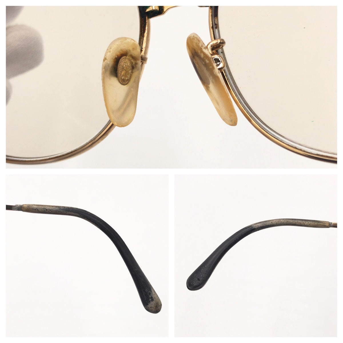 C-223
YVES SAINT LAURENT イヴ・サンローラン 男女兼用 ゴールド 金 メタル 56□16 30-3122 サングラス 度あり メンズ