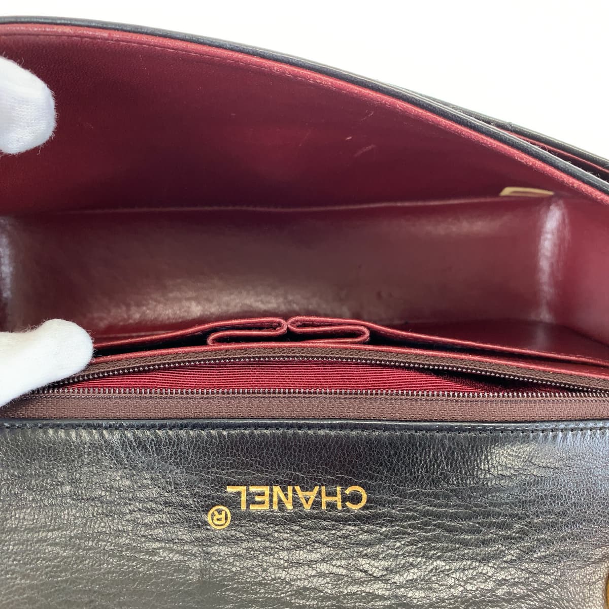 CHANEL シャネル ヴィンテージ マトラッセ シングルフラップ ココマーク ターンロック ブラック 黒 ゴールド金具 ラムスキン ハンドバッグ トートバッグ レディース