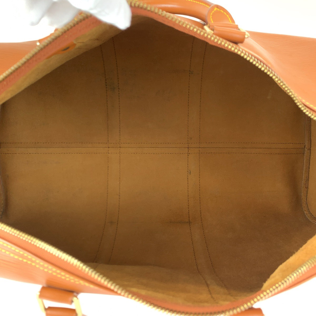 C-073
LOUIS VUITTON ルイヴィトン エピ キーポル50 男女兼用 ジパングゴールド ブラウン 茶 グレインレザー M42968 ボストンバッグ 旅行バッグ メンズ