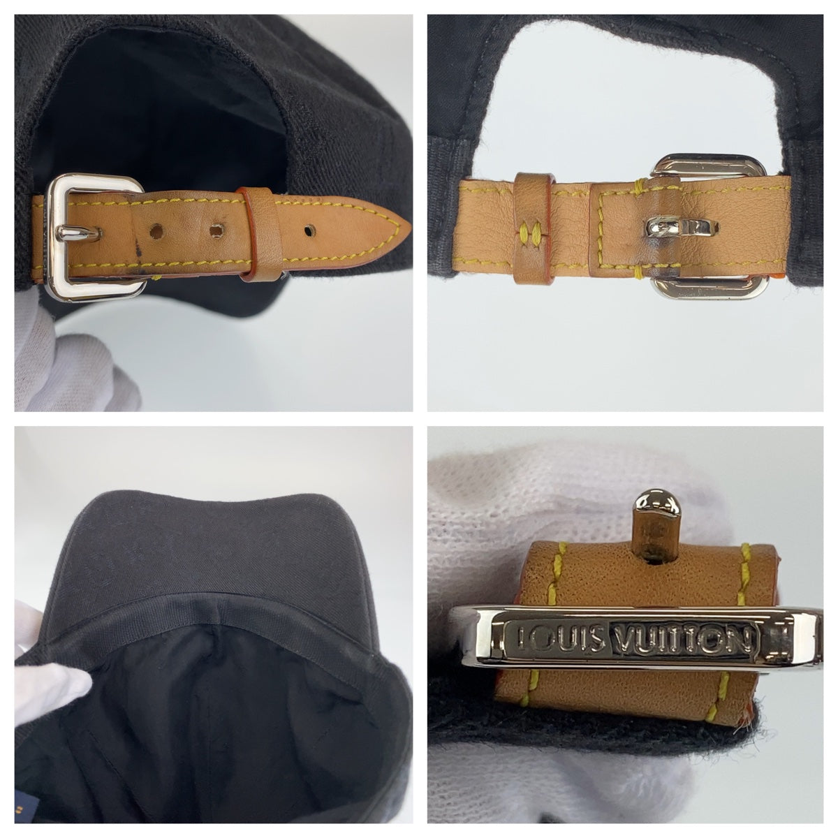 H-0399
LOUIS VUITTON ルイヴィトン モノグラム エッシェンシャル ブラック 黒 シルバー金具 コットン M76745 キャップ 帽子 メンズ