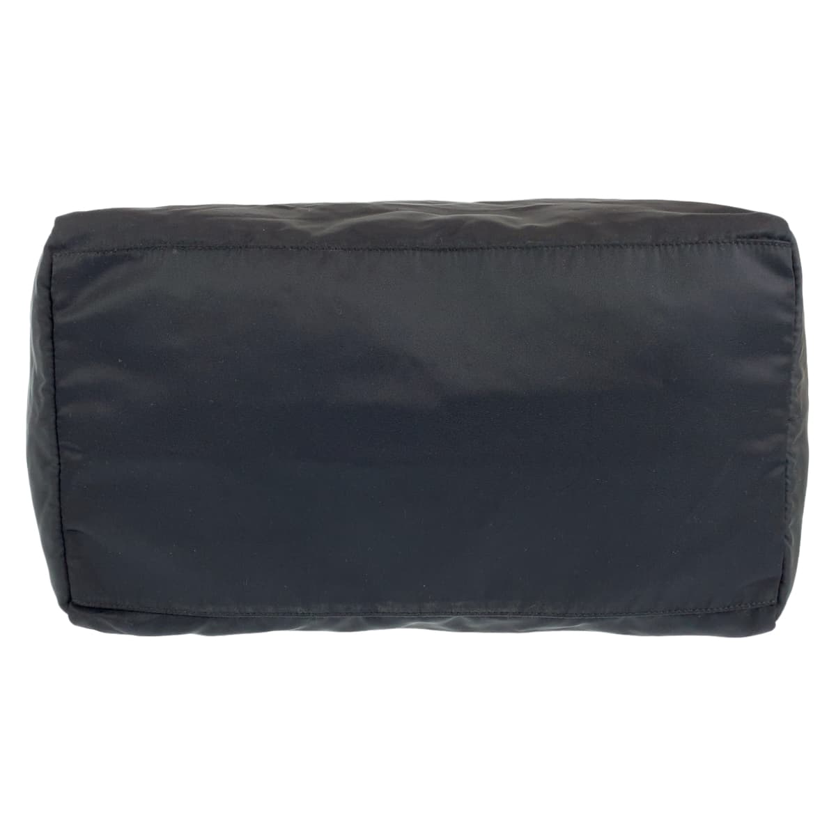 PRADA Prada Tessuto Black Silver Hardware Nylon Boston Bag Handbag Women's