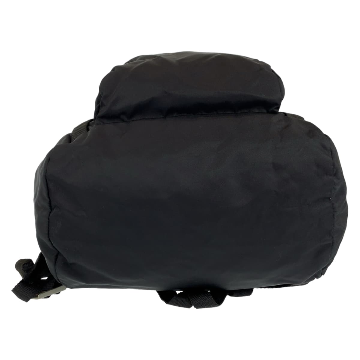 PRADA Prada Tessuto Black Silver Hardware Nylon Backpack Men's