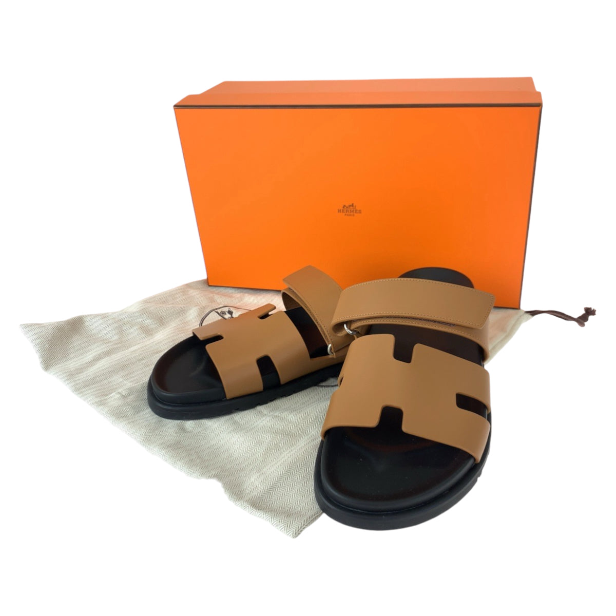 C-067
HERMES エルメス シプレ サイズ41 ブラウン 茶 ブラック 黒 カーフ / ラバー サンダル メンズ