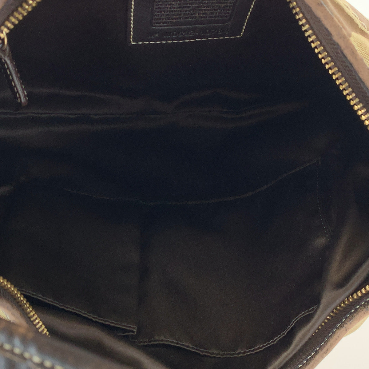 COACH コーチ シグネチャー ホーボー ブラウン 茶 キャンバス 10764 ショルダーバッグ 肩掛け レディース