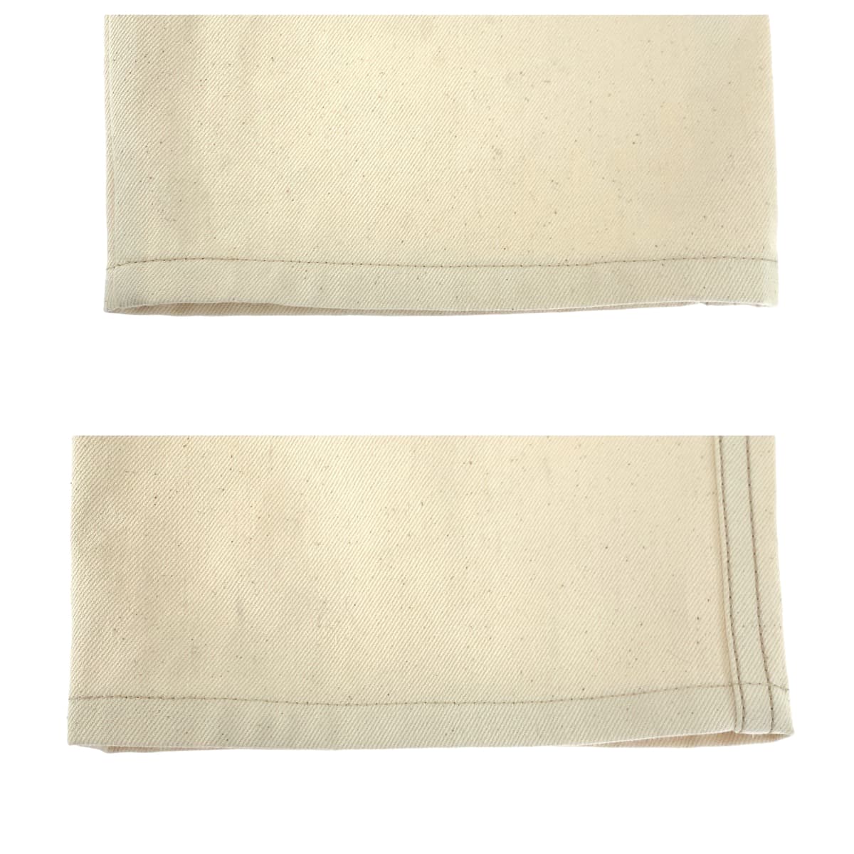 PRADA Prada Triangle Logo Plate Size 31 Light Beige Cream Denim Overalls Men's