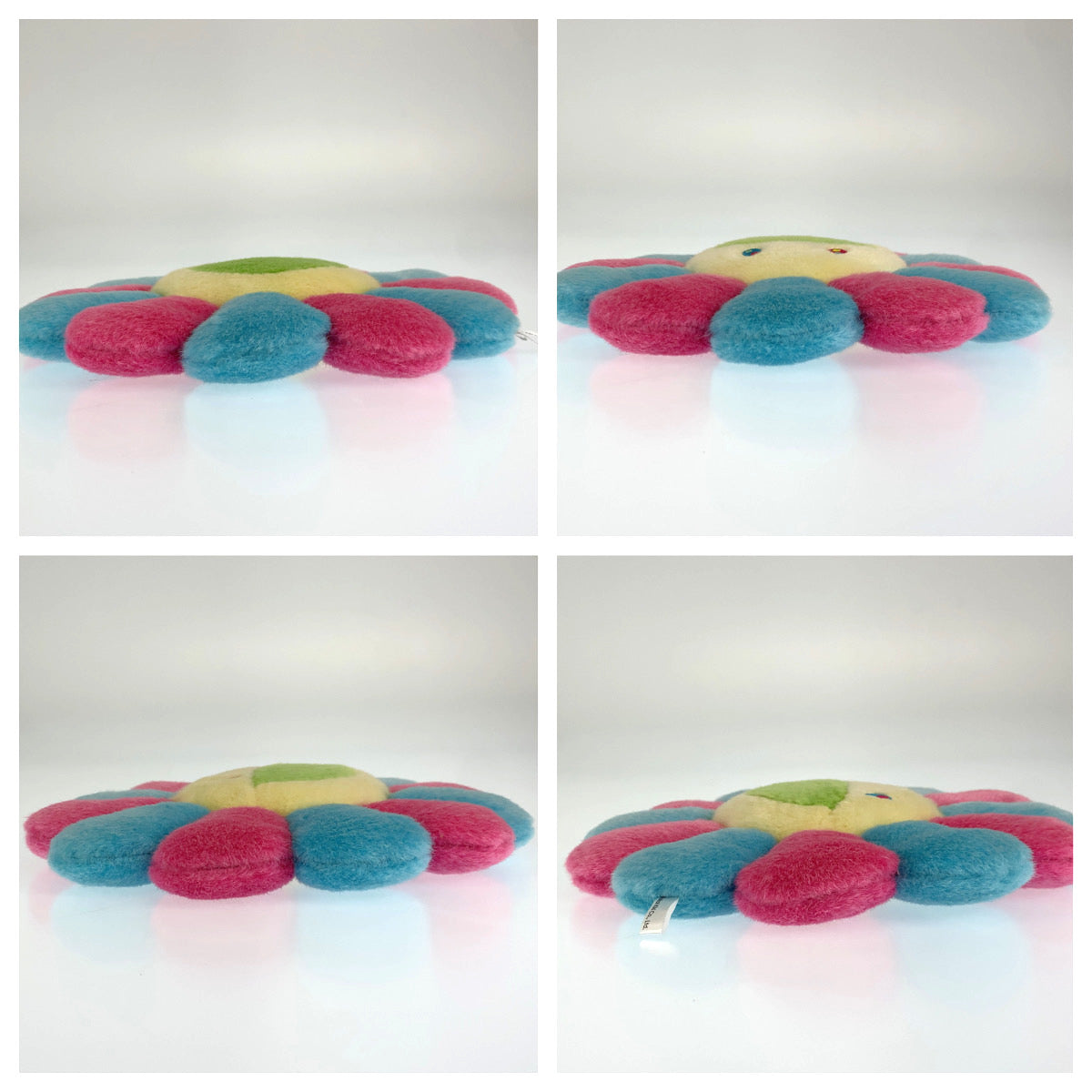 カイカイキキ 村上隆 ピンク 水色 ブルー マルチカラー コットン フラワークッション ピロー レディース