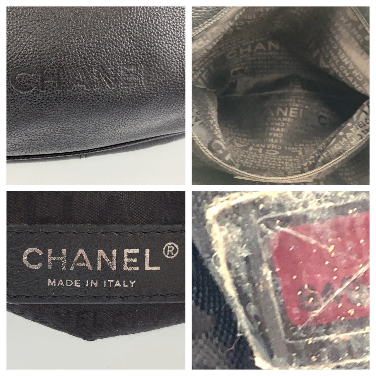 CHANEL シャネル ヴィンテージ フリンジ ココマーク ブラック 黒 シルバー金具 レザー ハンドバッグ トートバッグ レディース