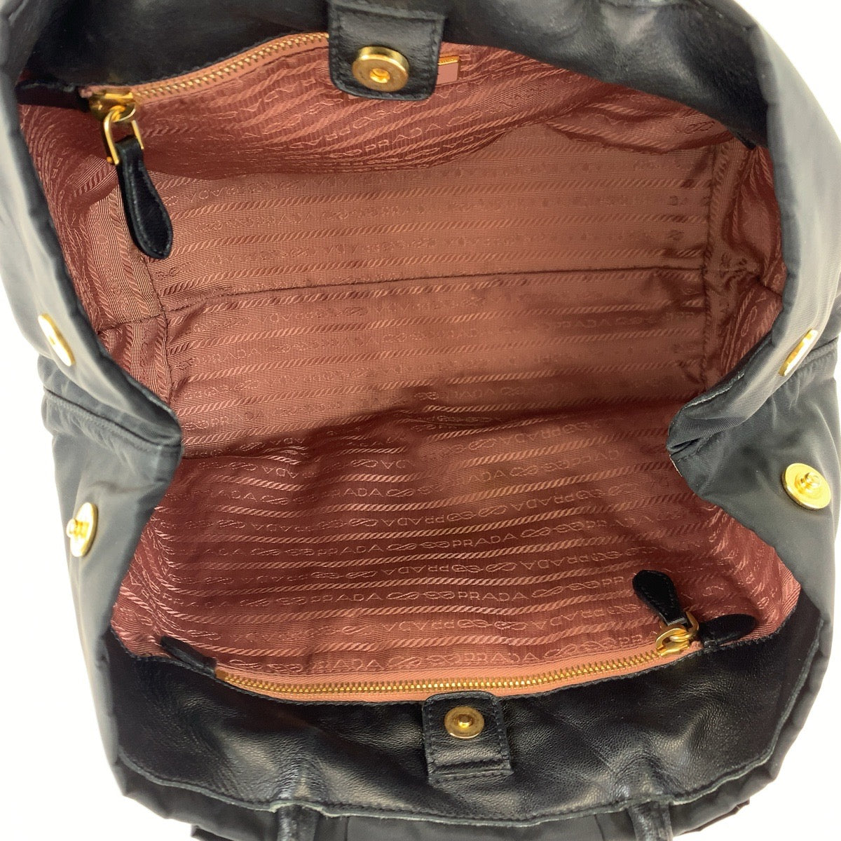 PRADA Prada Tessuto Ribbon Black Nylon Tote Bag Handbag for Women