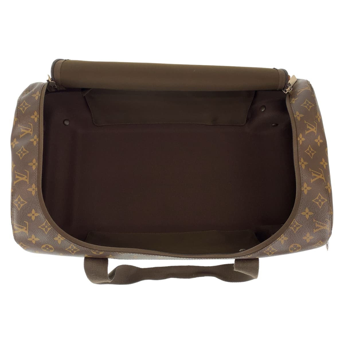 LOUIS VUITTON ルイヴィトン モノグラム ホライゾン ソフト 男女兼用 ブラウン 茶 シルバー金具 PVC M20109 キャリーバッグ ボストンバッグ レディース