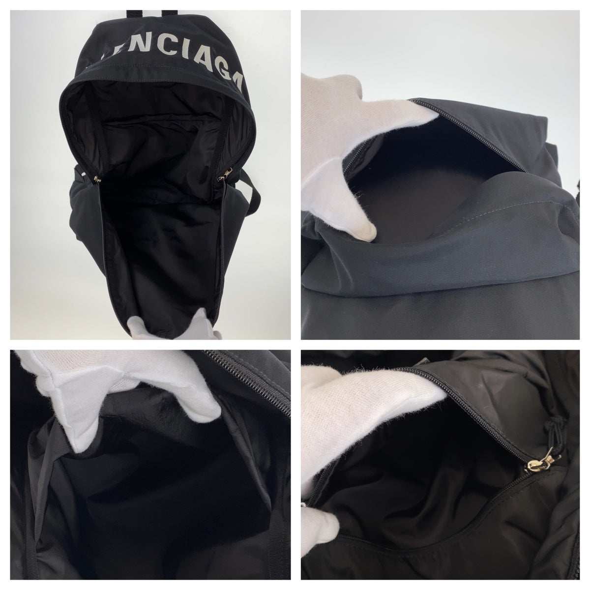 BALENCIAGA バレンシアガ ウィール ブラック黒 ナイロン リュック バックパック メンズ