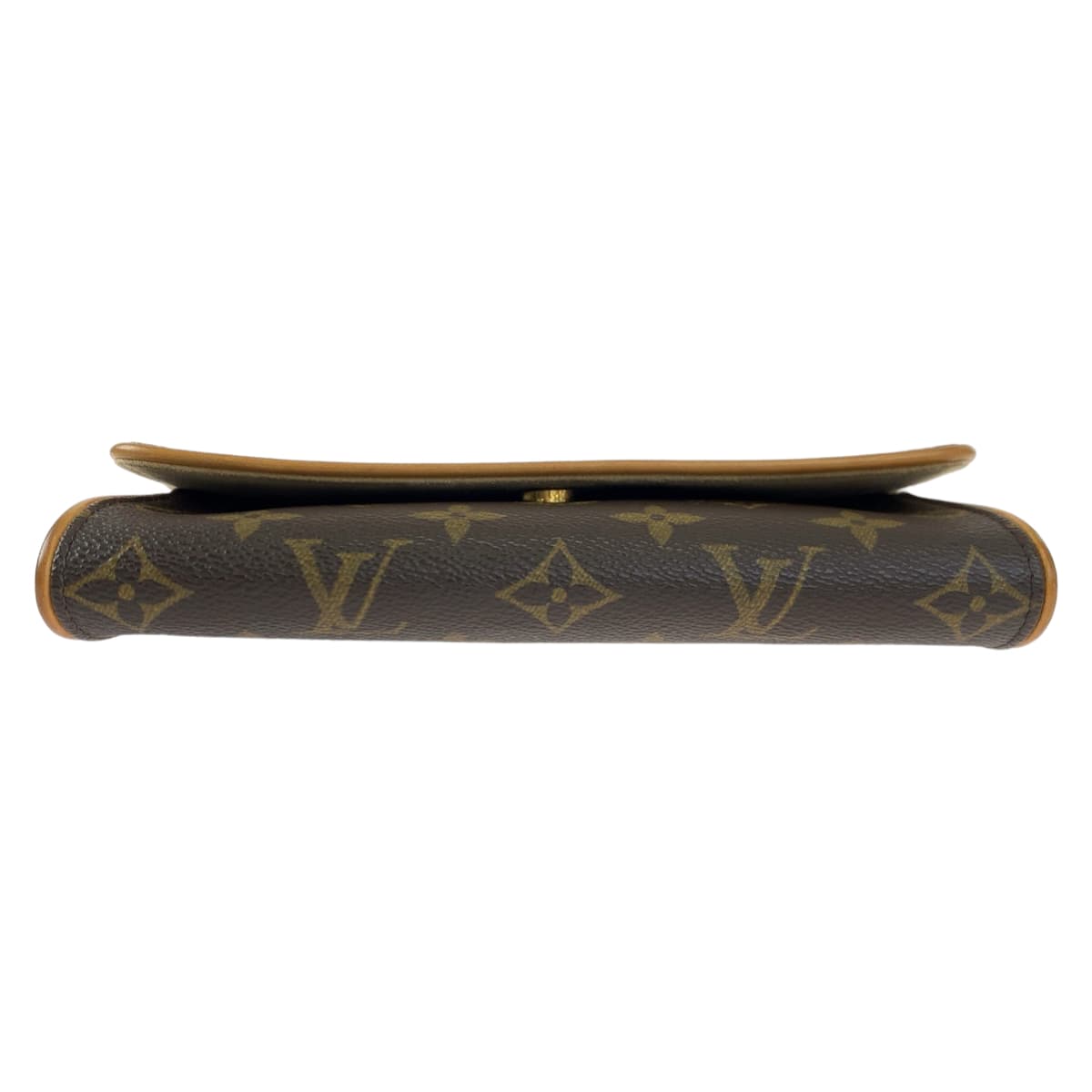 LOUIS VUITTON ルイヴィトン モノグラム ポシェットツインPM ブラウン 茶 PVC M51854 ショルダーバッグ 斜め掛け レディース