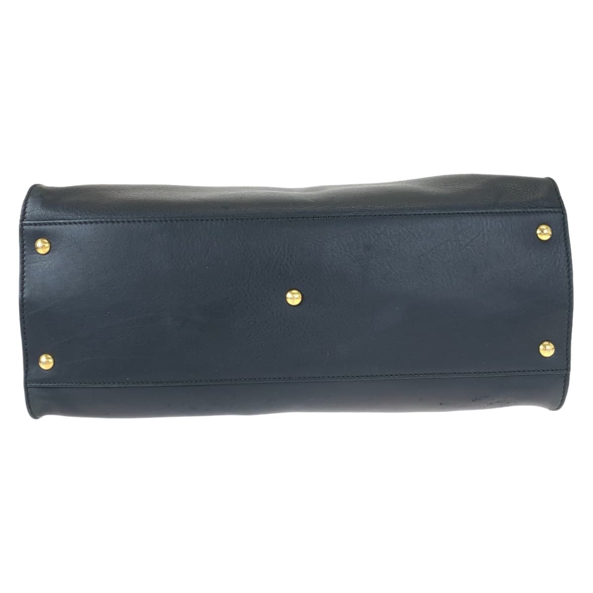 FENDI フェンディ ピーカブー ラージ ブラック 黒 ゴールド金具 レザー ショルダーバッグ ハンドバッグ 2way レディース