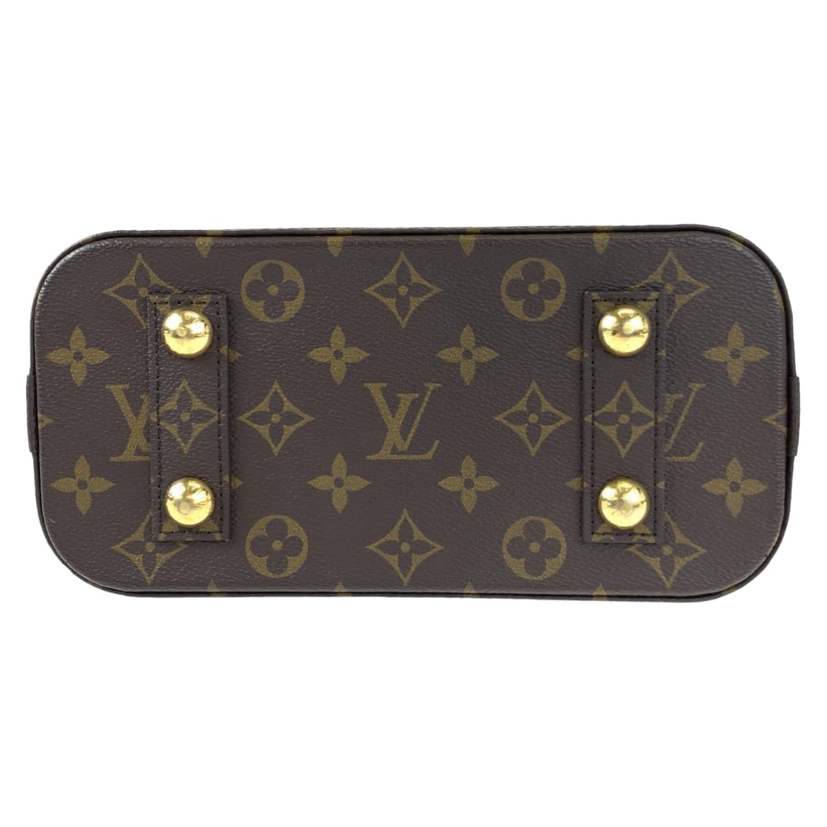 LOUIS VUITTON Louis Vuitton Monogram Vernis Alma BB Champagne Metallized Grey Patent Leather / PVC M44862 Shoulder Bag Handbag 2way Women's