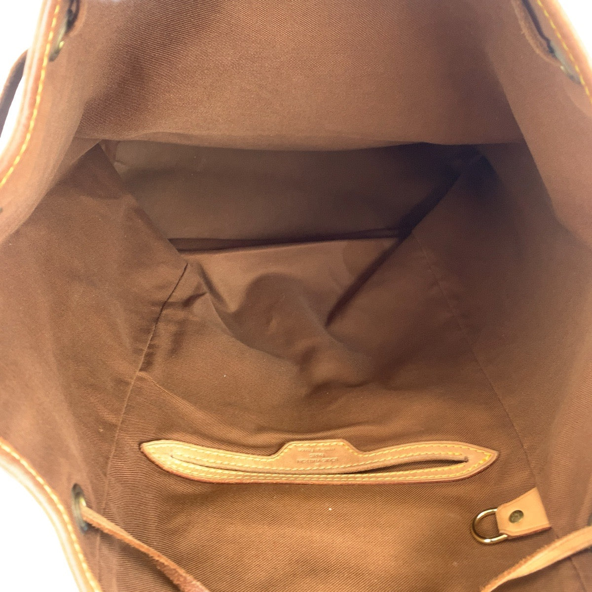 LOUIS VUITTON Louis Vuitton Monogram Montsouris GM Brown Gold Hardware PVC M51135 Backpack Women's