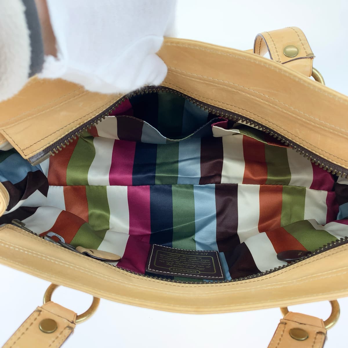 COACH コーチ ブラウン 茶 レザー 11130 トートバッグ ハンドバッグ レディース