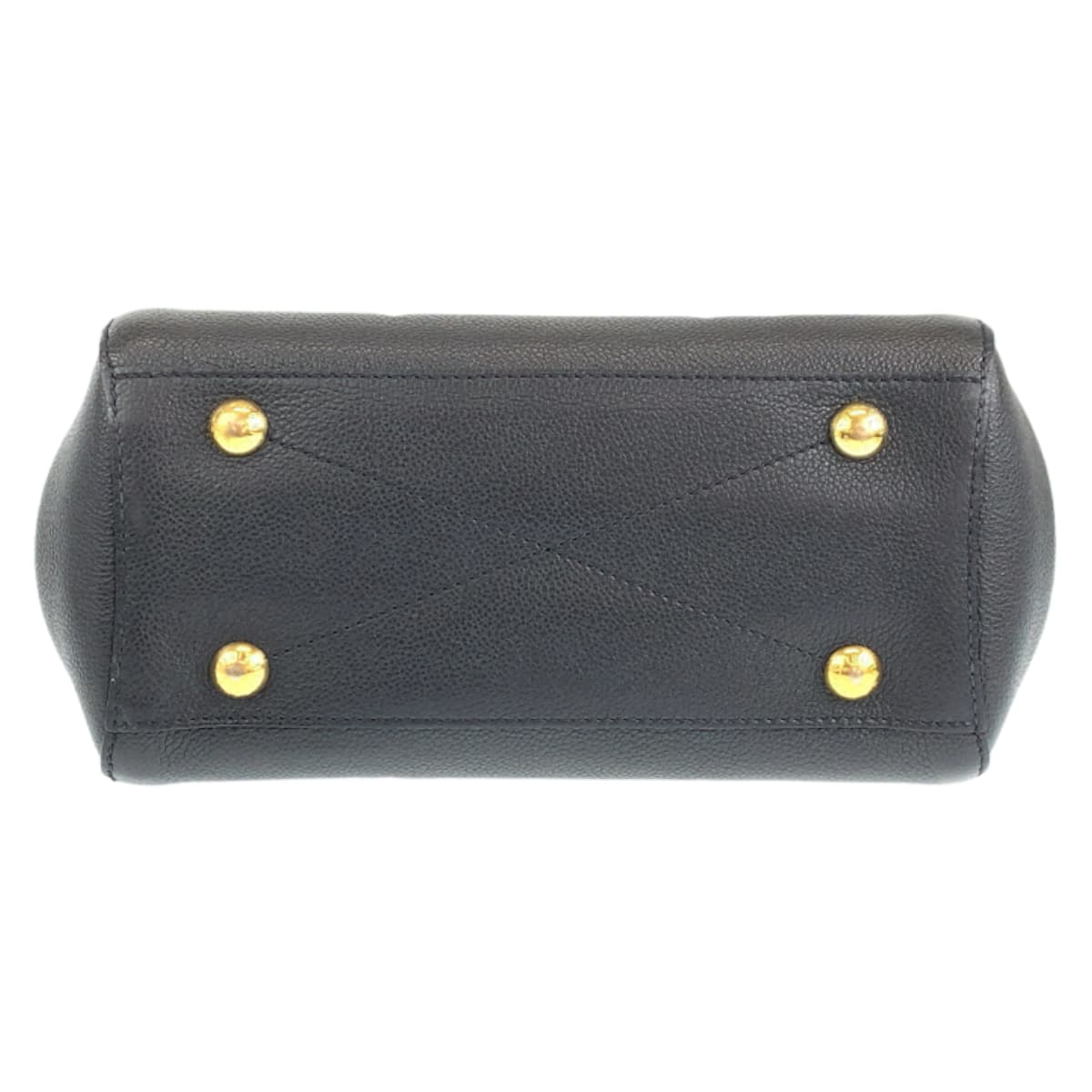 LOUIS VUITTON Louis Vuitton Monogram Montaigne BB Black Beige Gold Hardware Leather M45778 Shoulder Bag Handbag 2WAY Women's