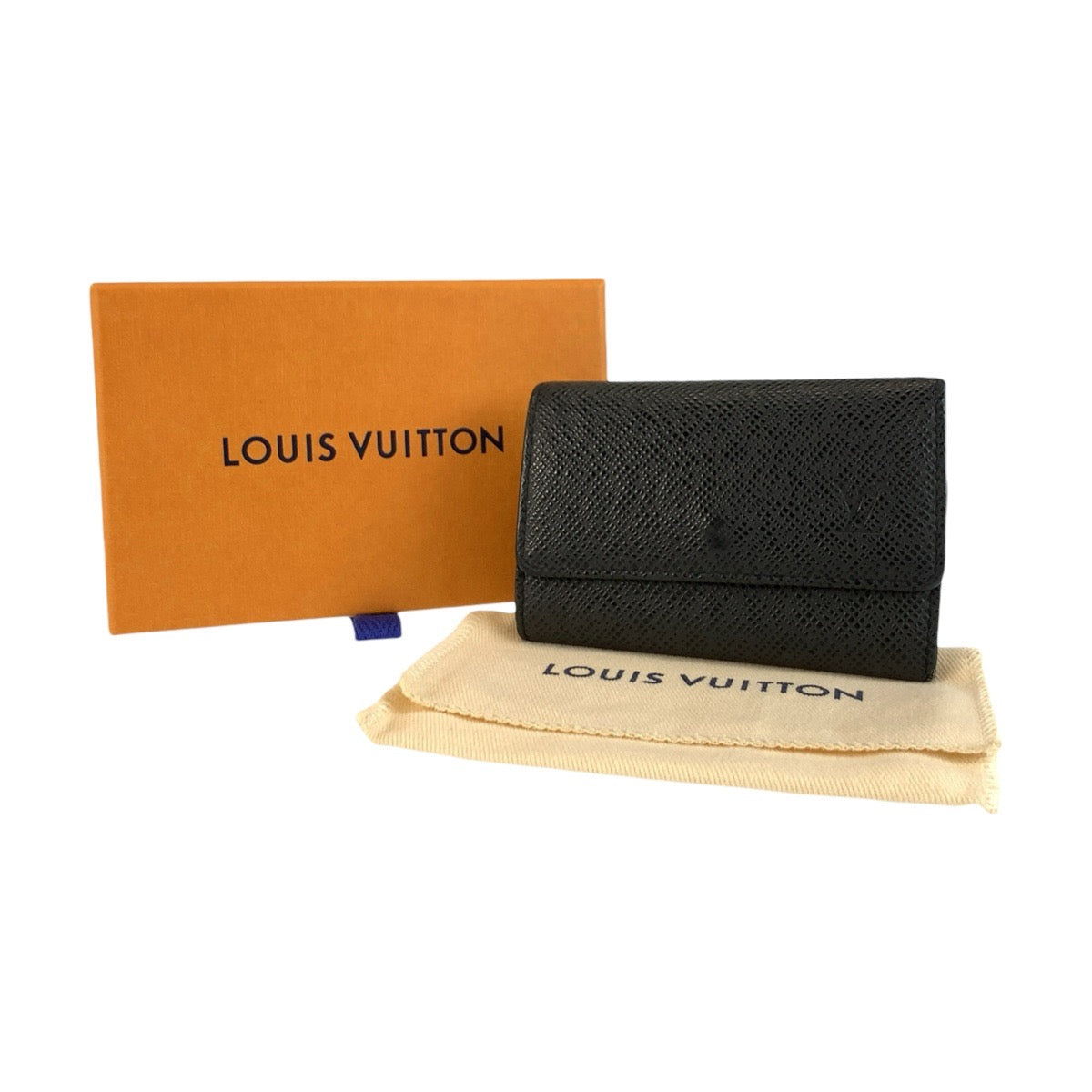 LOUIS VUITTON ルイヴィトン タイガ ミュルティクレ6 アルドワーズ ブラック レザー M30500 キーケース 6連 メンズ AB10