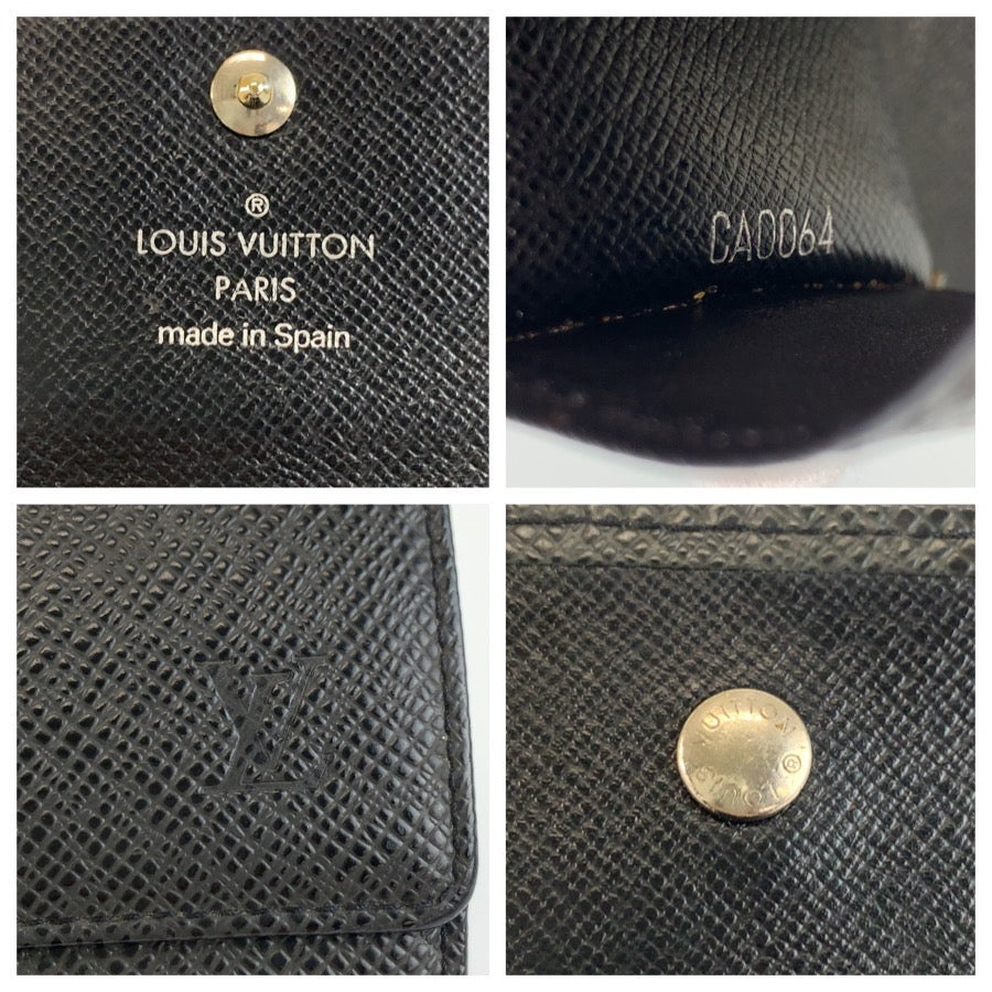 LOUIS VUITTON ルイヴィトン タイガ ミュルティクレ6 アルドワーズ ブラック レザー M30500 キーケース 6連 メンズ AB10