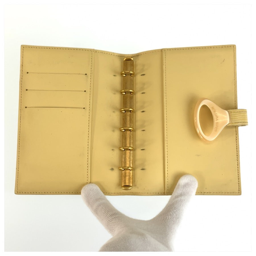 LOUIS VUITTON ルイヴィトン エピ アジェンダPM ヴァニーユ イエロー ゴールド金具 レザー R2009A 手帳カバー 男女兼用 レディース AB13