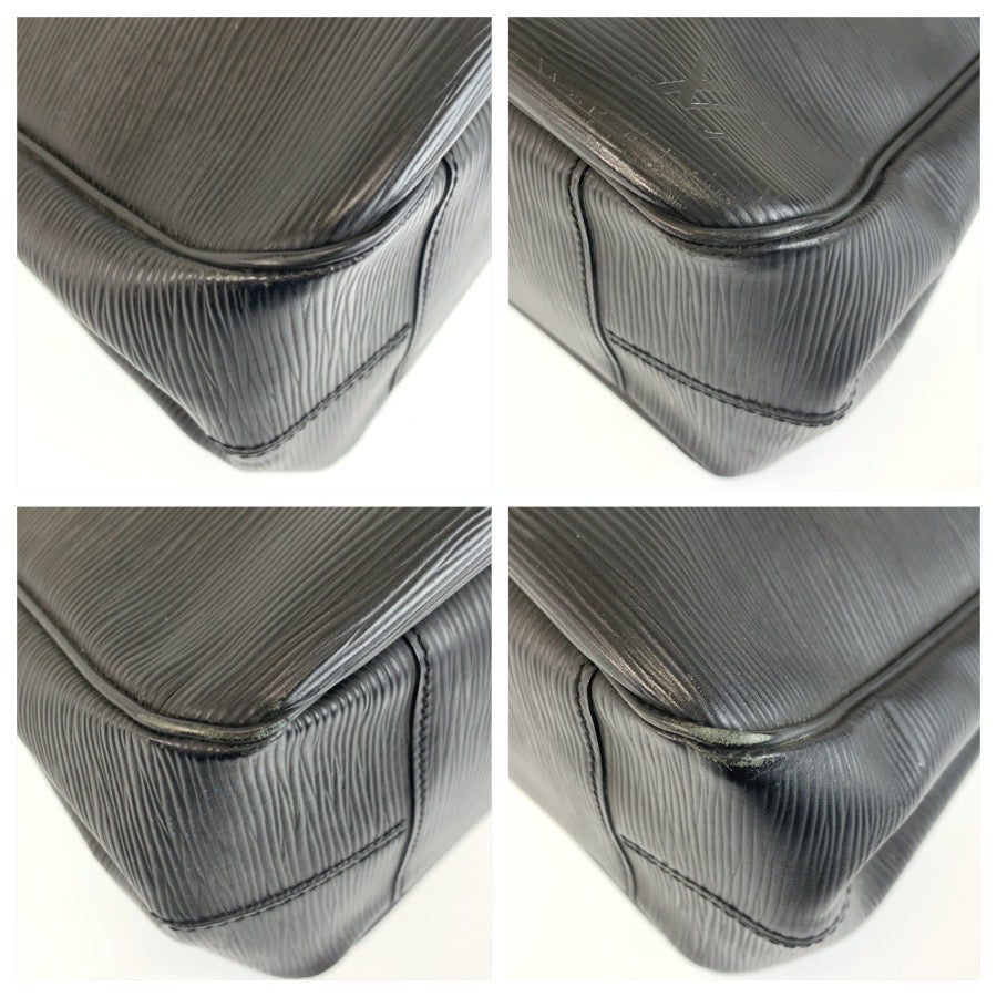 LOUIS VUITTON ルイヴィトン エピ パッシィPM ノワール ブラック 黒 シルバー金具 レザー M59262 ハンドバッグ トートバッグ レディース AB42