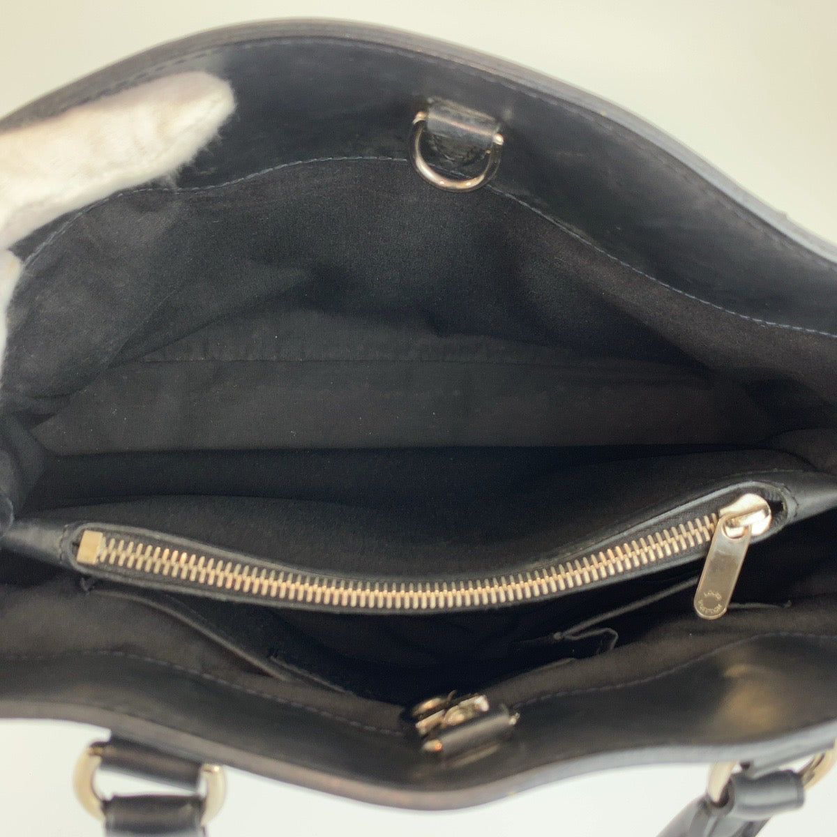 LOUIS VUITTON ルイヴィトン エピ パッシィPM ノワール ブラック 黒 シルバー金具 レザー M59262 ハンドバッグ トートバッグ レディース AB42