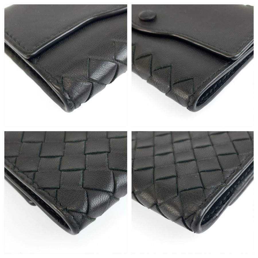 BOTTEGAVENETA ボッテガヴェネタ イントレチャート ブラック 黒 レザー キーケース 6連 メンズ AB11